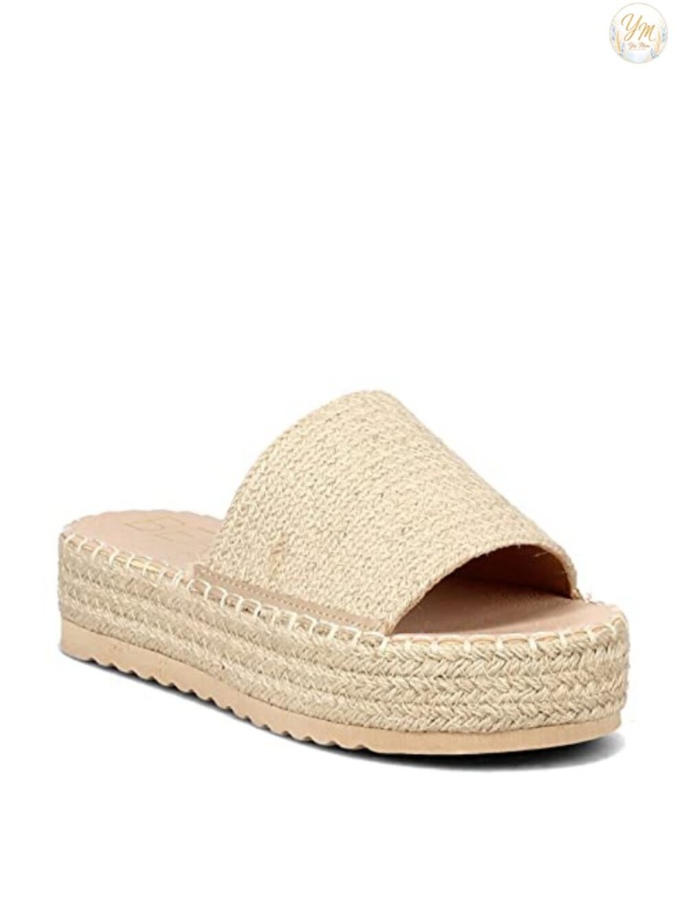 Espadrille Platform Wedges Womens Square Toe Cushioned Sandals